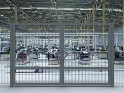 Распашные ворота 3d DoorHan цвет серый ral 7004 2700x2000 мм